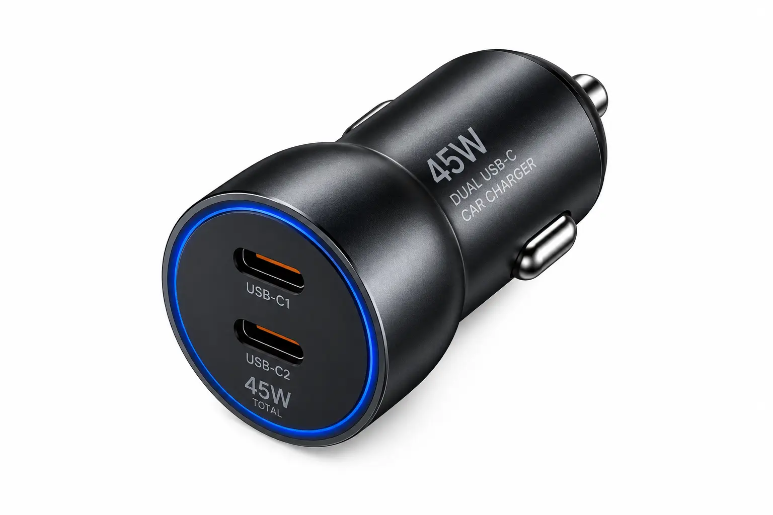 45W dual USB-C car charger