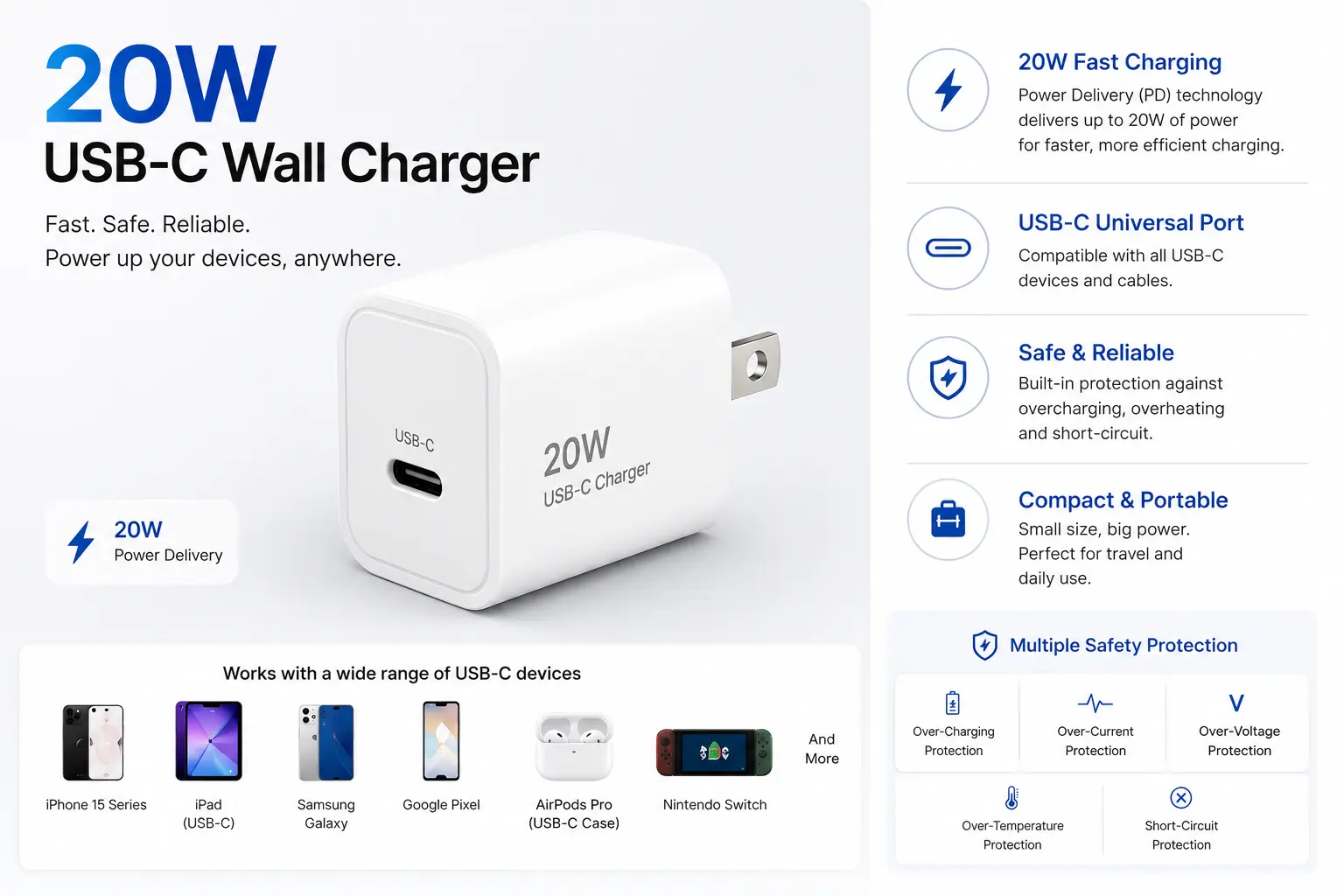 20W USB-C Wall Charger