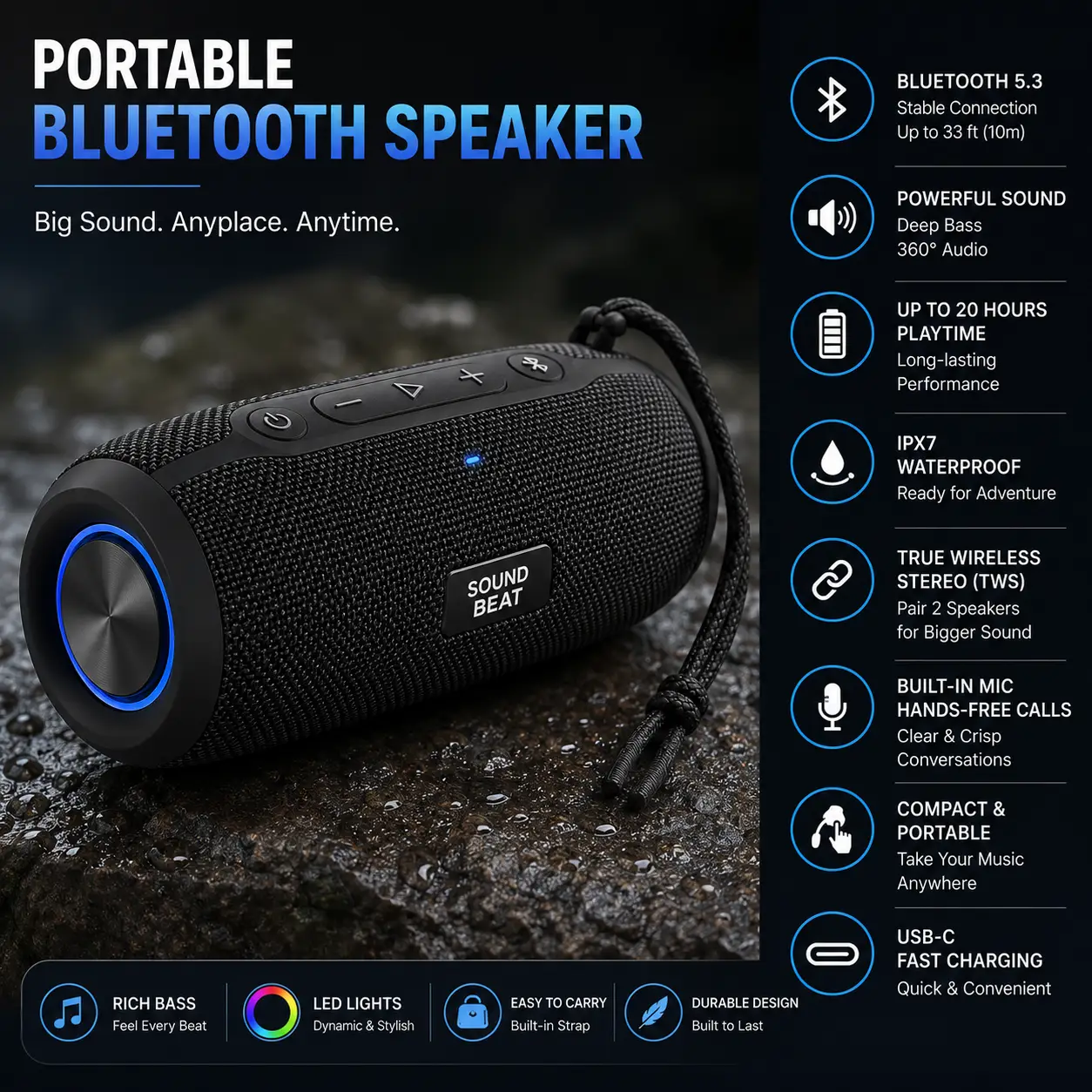 Portable Bluetooth Speaker