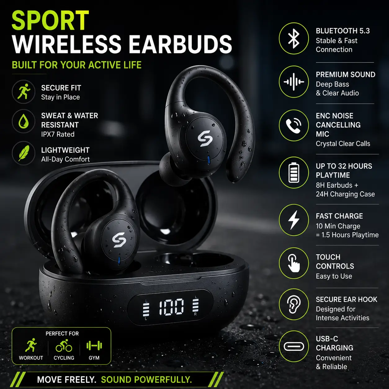 Sport Wireless Earbuds