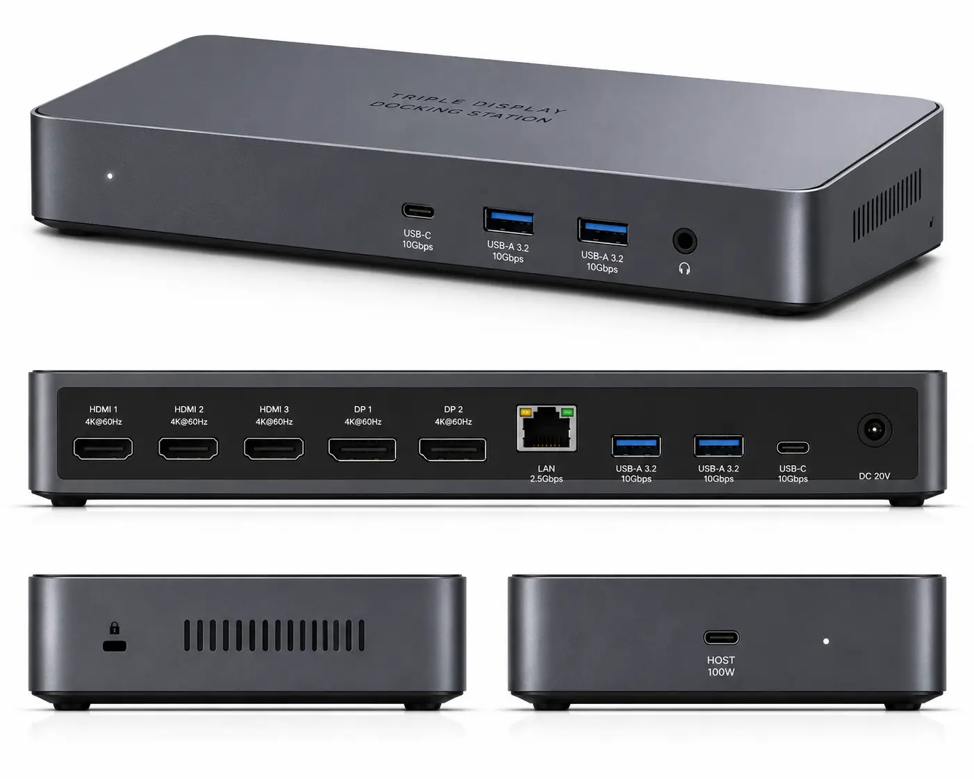 Triple Display Docking Station