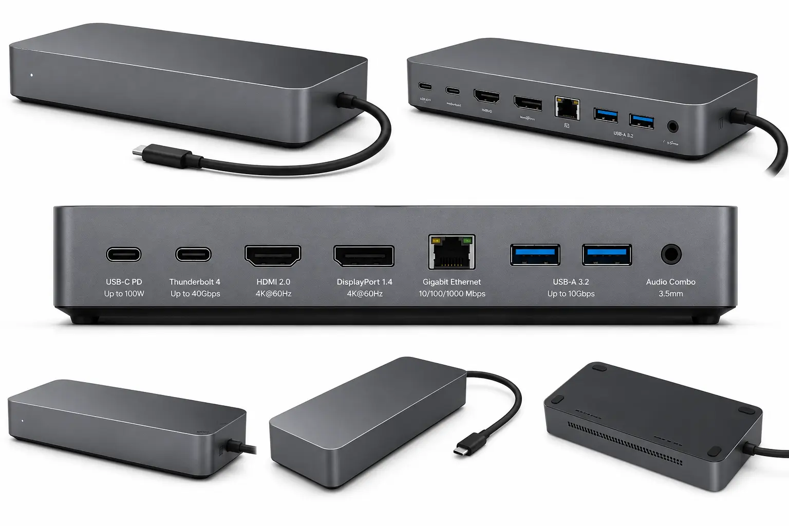 Vertical Laptop Stand with Dock
